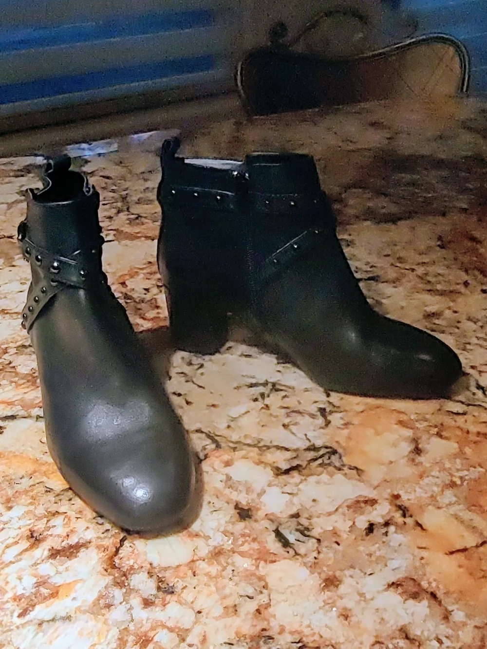 Alex Marie Black Studded Ankle Booties
